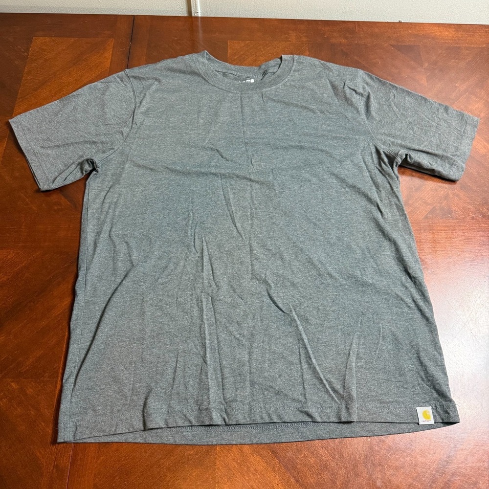 Carhartt Relaxed Fit T Shirt Mens L Dark Gray Workwear Basic Tee